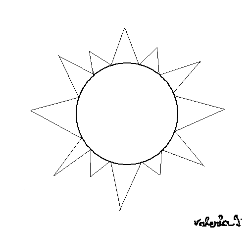 Disegno di Sole 4a da Colorare