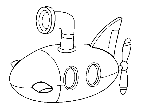 Disegno di Sottomarino da Colorare