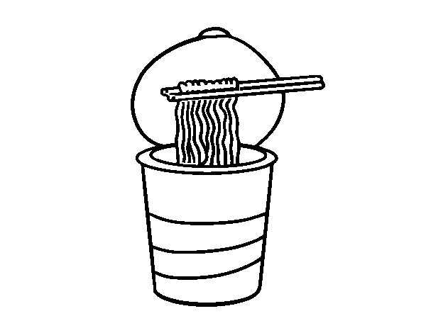 Disegno di Spaghetti istantanei da Colorare
