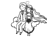 Dibujo de Sposi in una nuvola