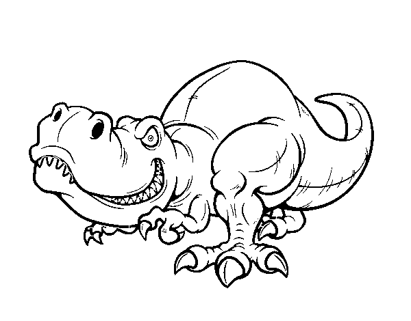 Disegno di Tirannosauro rex da Colorare