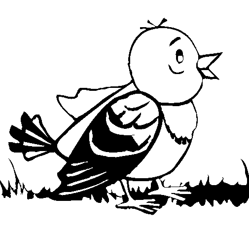 Disegno di Uccellino  da Colorare