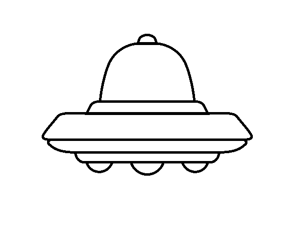 Disegno di UFO volante da Colorare