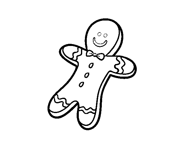 Disegno di Un biscotto di Natale da Colorare