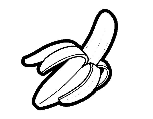 Disegno di Una banana da Colorare