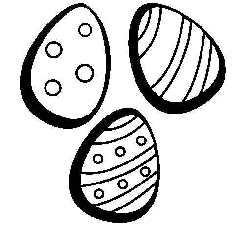 Disegno di Uovo di Pasqua IV da Colorare