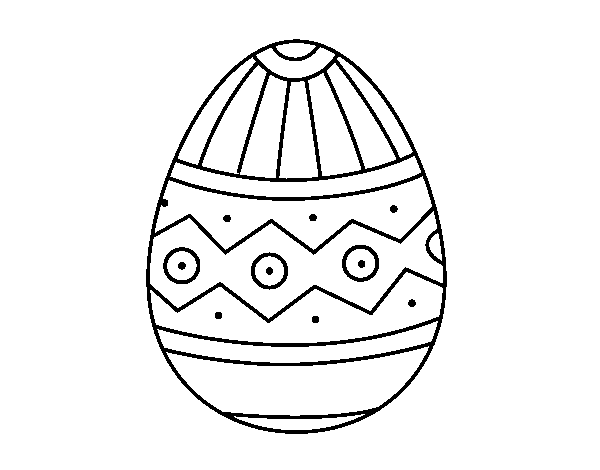 Disegno di Uovo di Pasqua stampaggio da Colorare