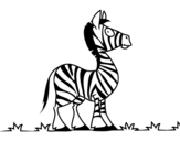 Disegno di Zebra africana da colorare