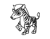 Dibujo de Zebra di montagna