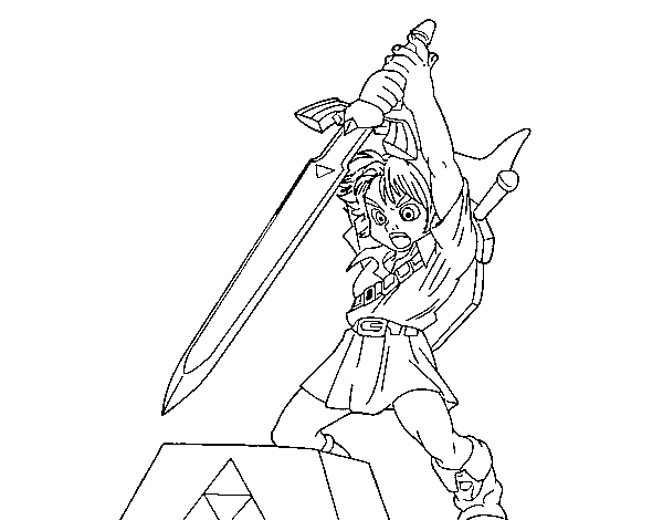 Disegno di Zelda da Colorare