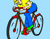 Disegno Ciclismo pitturato su alessio