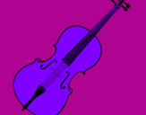 Disegno Violino pitturato su GIULA