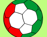 Disegno Pallone da calcio II pitturato su hassan