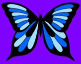 Disegno Farfalla pitturato su ribbellina98