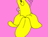 Disegno Banana pitturato su ALESSIA