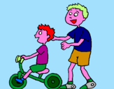 Disegno Triciclo pitturato su nadia 18-07.10
