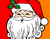 Disegno Faccione Babbo Natale  pitturato su danidavimax