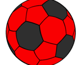 Disegno Pallone da calcio II pitturato su milan
