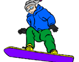 Disegno Snowboard pitturato su NiC