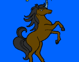 Disegno Unicorno pitturato su CHIARA