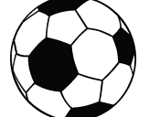Disegno Pallone da calcio II pitturato su simone