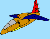 Disegno Nave in fase di atterraggio pitturato su luca               mlucan