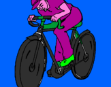 Disegno Ciclismo pitturato su francesco