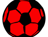 Disegno Pallone da calcio pitturato su simone milan
