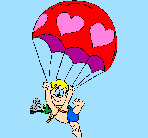 Cupido in paracadute 
