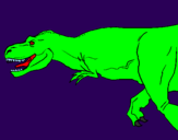 Disegno Tyrannosaurus Rex  pitturato su Giovy Turok