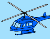 Disegno Elicottero   pitturato su ALESSANDRO