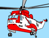 Disegno Elicottero di salvataggio  pitturato su iron man 2