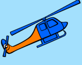 Disegno Elicottero giocattolo pitturato su niccolò