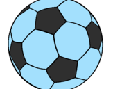 Disegno Pallone da calcio II pitturato su Forza Napoli