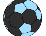 Disegno Pallone da calcio II pitturato su leonardo