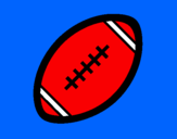 Disegno Pallone da calcio americano II pitturato su roberto
