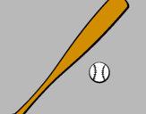 Disegno Mazza da baseball e Pallina  pitturato su giugy vatussa99