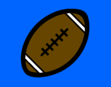 Disegno Pallone da calcio americano II pitturato su seby