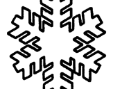 Disegno Fiocco di neve  pitturato su alessia           capello