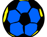 Disegno Pallone da calcio pitturato su REBECCA CAG.