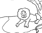 Disegno Il re leone pitturato su Filippo