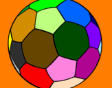Disegno Pallone da calcio II pitturato su marco lucchetti
