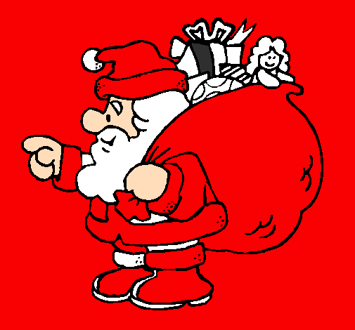 Babbo Natale e il suo sacco di regali 