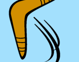 Disegno Boomerang pitturato su DODO-C