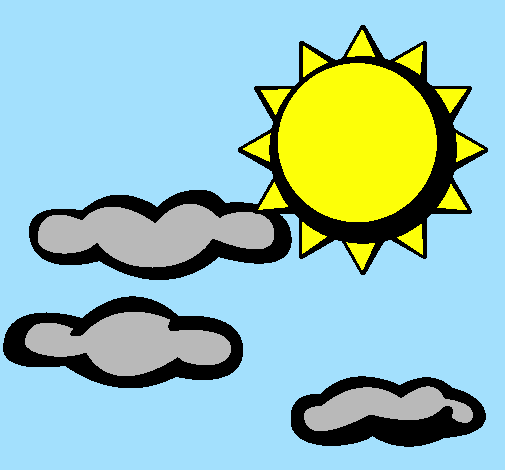 Sole con nuvole 2