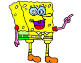 Disegno Spongebob pitturato su damiano m 