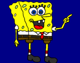 Disegno Spongebob pitturato su kety