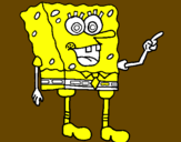Disegno Spongebob pitturato su anónimo
