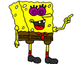 Disegno Spongebob pitturato su giulia sorrenti