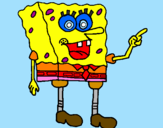 Disegno Spongebob pitturato su chicca 06